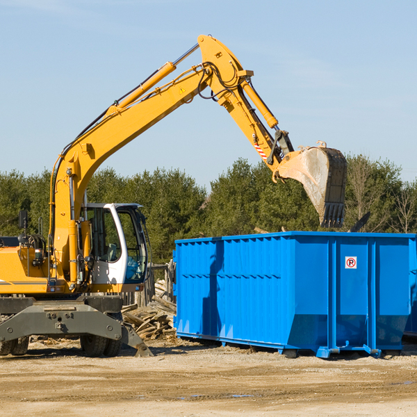 are there any restrictions on where a residential dumpster can be placed in Cecil WI